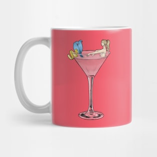 Cosmo Mermaid Cocktail Illustration Mug